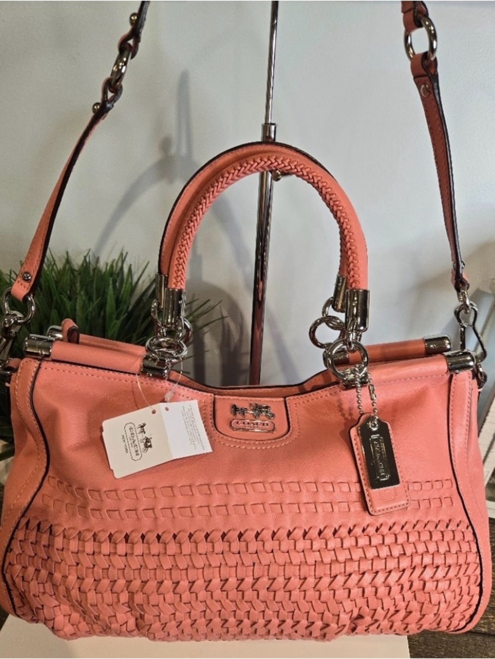 Coach Madison Woven Carrie NWT